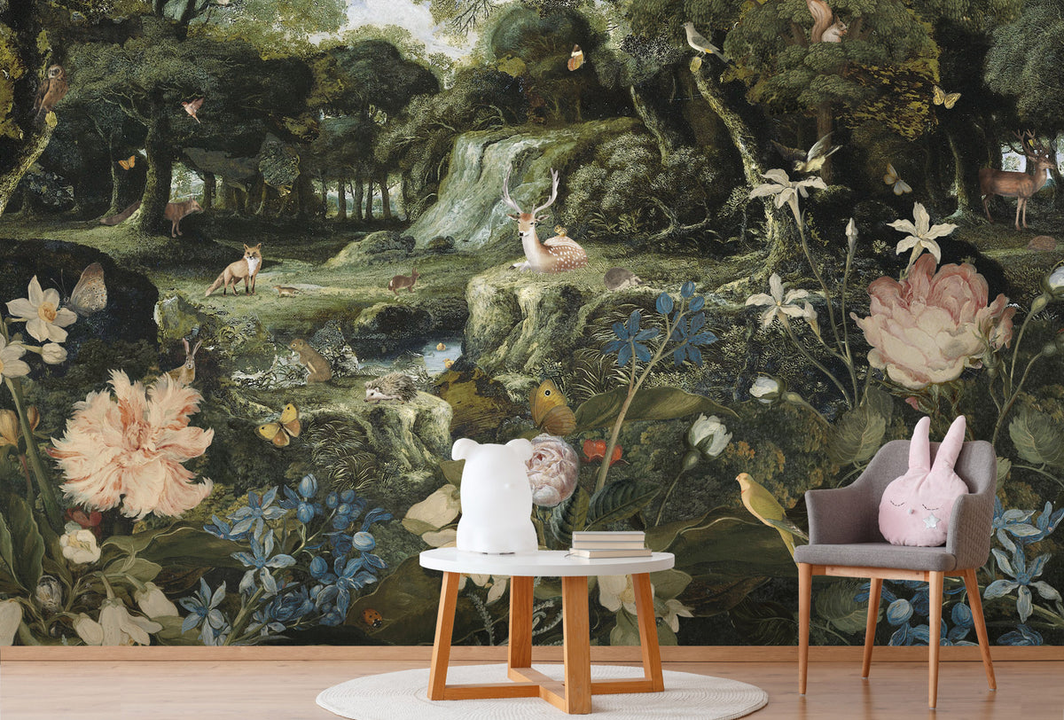 Dieren behang Olivier | 339,5 x 260 | smalle banen