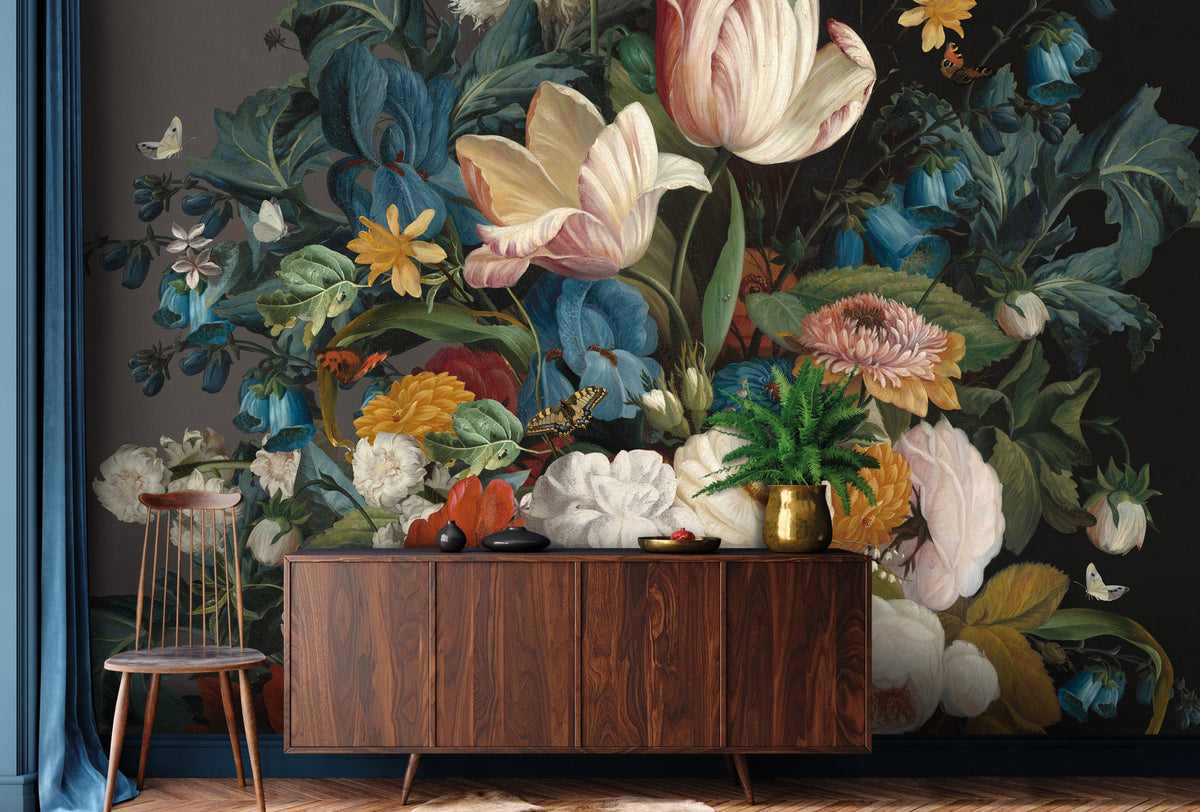 Bloemenbehang Severin Flowers | 388 x 280 | smalle banen